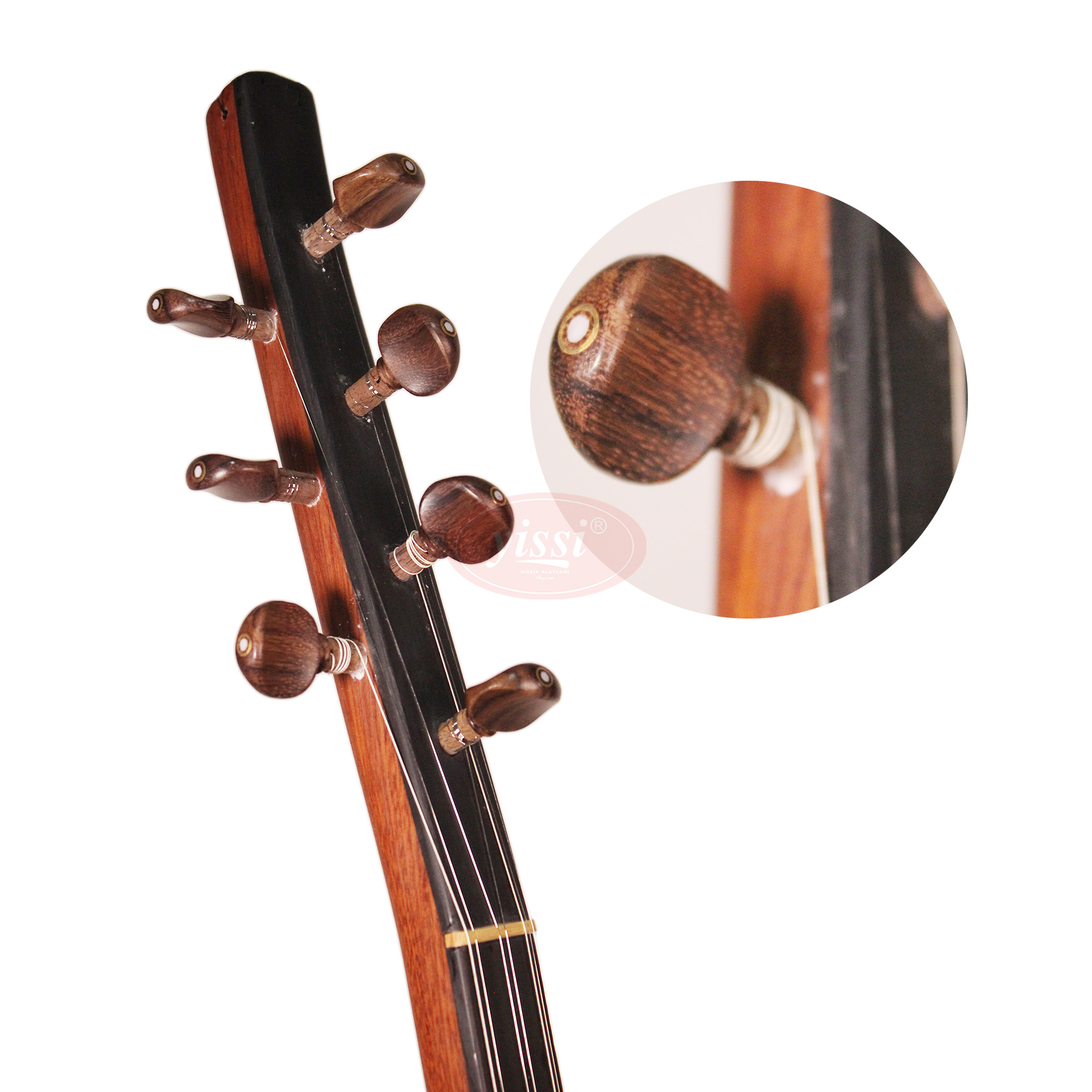 Yissi Kısa Sap Dut Ağacı Bağlama Ladin Saplı 8 - Görsel 3